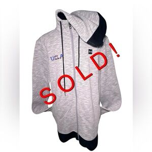 Under Armour UCLA Bruins Zipper Hoodie Sweatshirt SzXL Unisex Gray. Go Sports!